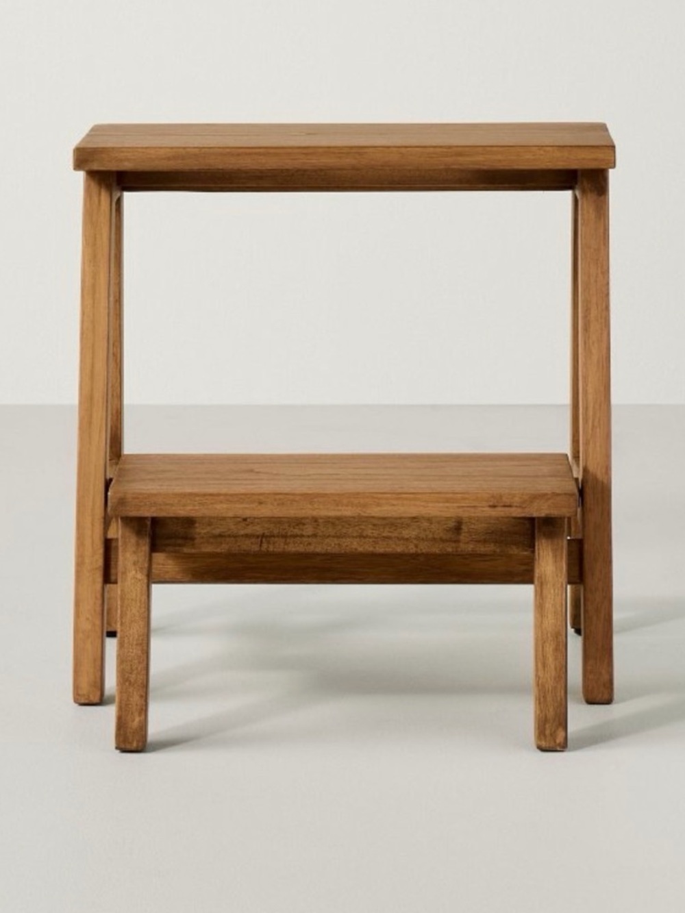 18" Wood Kitchen Step Stool - Aged Oak - Hearth & Hand with Magnolia - Picture 3 of 6
